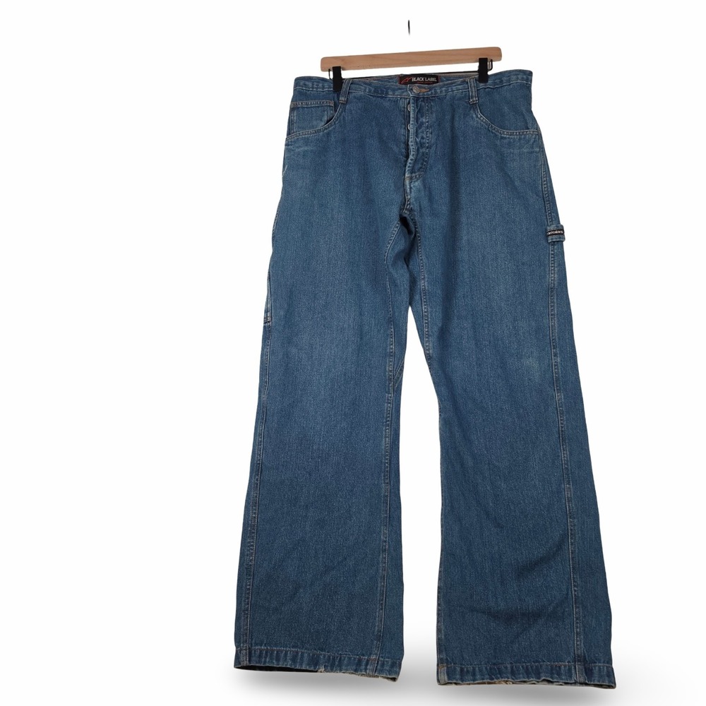 Vintage‎ Alpinestars Black Label Baggy Lined Carpenter Jeans Y2K Skater Size 36